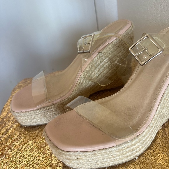 Espadrilles Clear Strap Wedge size 39 - Picture 7 of 7